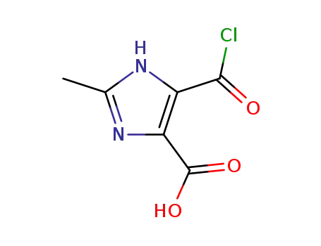 5-chlorocarbonyl-2-methyl-1(3)<i>H</i>-imidazole-4-carboxylic acid