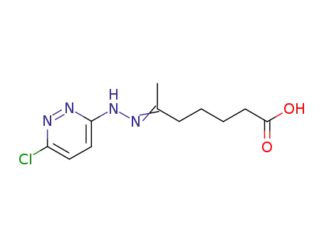 Molecular Structure of 69579-01-7 ((6E)-6-[2-(6-chloropyridazin-3-yl)hydrazinylidene]heptanoic acid)