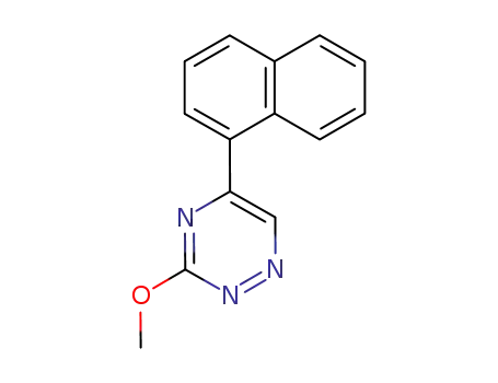 Molecular Structure of 69466-69-9 (3-Methoxy-5-(1-naphtyl)-1,2,4-triazine)