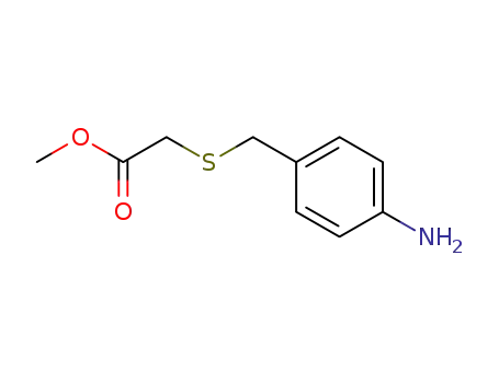 Molecular Structure of 6951-48-0 (methyl [(4-aminobenzyl)sulfanyl]acetate)