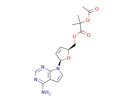 2-Acetoxy-2-methyl-propionic acid (2S,5R)-5-(4-amino-pyrrolo[2,3-d]pyrimidin-7-yl)-2,5-dihydro-furan-2-ylmethyl ester
