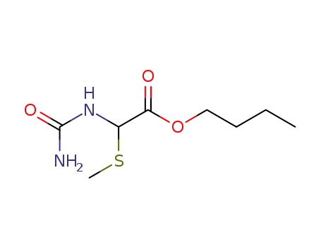 Molecular Structure of 64732-02-1 (butyl (carbamoylamino)(methylsulfanyl)acetate)