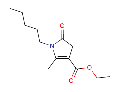 1H-Pyrrole-3-carboxylicacid, 4,5-dihydro-2-methyl-5-oxo-1-pentyl-, ethyl ester cas  6946-63-0