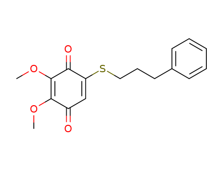 2,5-Cyclohexadiene-1,4-dione,2,3-dimethoxy-5-[(3-phenylpropyl)thio]- cas  64704-09-2