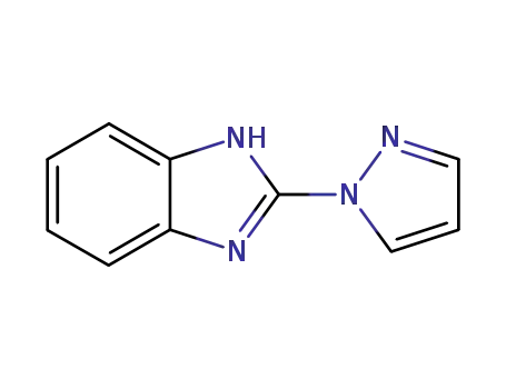 Molecular Structure of 6488-88-6 (1H-Benzimidazole,2-(1H-pyrazol-1-yl)-(9CI))