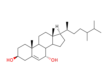 Molecular Structure of 64780-73-0 (ergost-5-ene-3,7-diol)