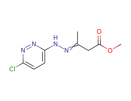 Molecular Structure of 69578-86-5 (methyl (3E)-3-[2-(6-chloropyridazin-3-yl)hydrazinylidene]butanoate)