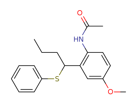 Acetamide, N-[4-methoxy-2-[1-(phenylthio)butyl]phenyl]- cas  64872-86-2