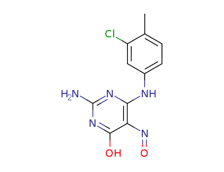 4(3H)-Pyrimidinone,2-amino-6-[(3-chloro-4-methylphenyl)amino]-5-nitroso- cas  6939-51-1