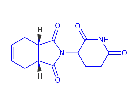 Molecular Structure of 14166-18-8 (2-(2,6-dioxopiperidin-3-yl)-3a,4,7,7a-tetrahydro-1H-isoindole-1,3(2H)-dione)