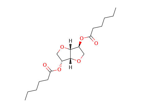 Molecular Structure of 64896-69-1 (ISOSORBIDEDI-N-HEXANOATE)