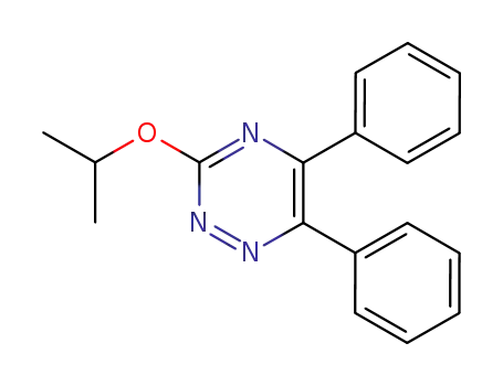 Molecular Structure of 69467-21-6 (5,6-Diphenyl-3-isopropoxy-1,2,4-triazine)