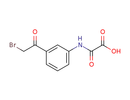 Molecular Structure of 6951-44-6 ({[3-(bromoacetyl)phenyl]amino}(oxo)acetic acid)