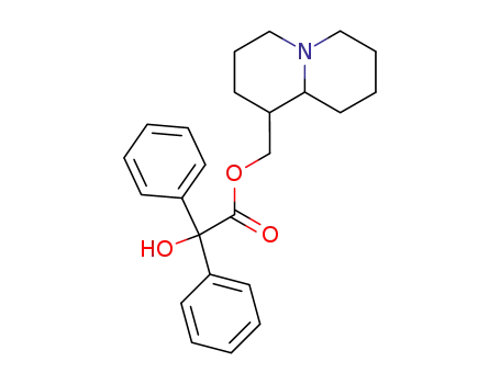 Molecular Structure of 64939-69-1 (octahydro-2H-quinolizin-1-ylmethyl hydroxy(diphenyl)acetate)