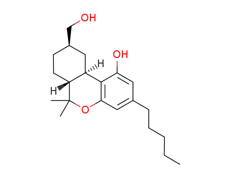Molecular Structure of 64663-39-4 (7-hydroxyhexahydrocannabinol)