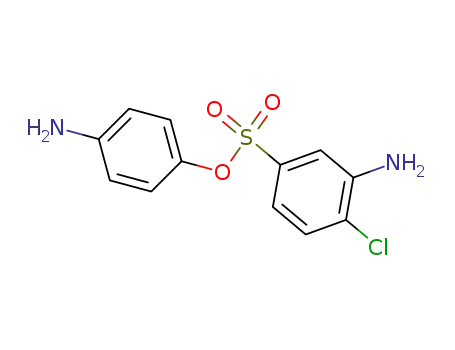 Molecular Structure of 64910-68-5 (3-AMINO-4-CHLORO-BENZENESULFONIC ACID 4-AMINO-PHENYL ESTER)
