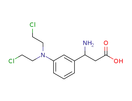 Molecular Structure of 64976-99-4 (3-amino-3-{3-[bis(2-chloroethyl)amino]phenyl}propanoic acid)