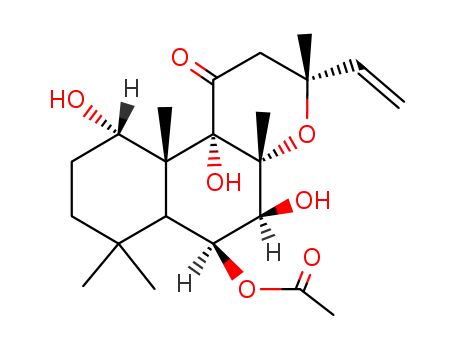 1H-Naphtho[2,1-b]pyran-1-one,6-(acetyloxy)-3-ethenyldodecahydro-5,10,10b-trihydroxy-3,4a,7,7,10a-pentamethyl-(9CI)