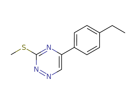 5-(p-Ethylphenyl)-3-methylthio-1,2,4-triazine