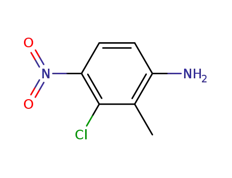 Molecular Structure of 64863-10-1 (2-AMINO-6-CHLORO-5-NITROTOLUENE)