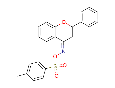 4H-1-Benzopyran-4-one,2,3-dihydro-2-phenyl-, O-[(4-methylphenyl)sulfonyl]oxime cas  6956-39-4