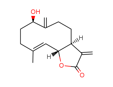 Cyclodeca[b]furan-2(3H)-one,3a,4,5,6,7,8,9,11a-octahydro-7-hydroxy-10-methyl-3,6-bis(methylene)-,(3aS,7R,10E,11aR)-