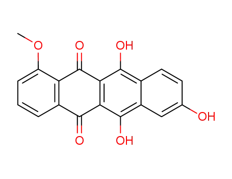 Molecular Structure of 64845-67-6 (7,8-dehydro-9,10-desacetyldoxorubicinone)