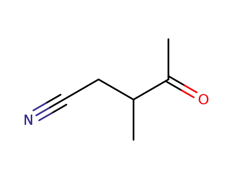 Molecular Structure of 64712-05-6 (Pentanenitrile, 3-methyl-4-oxo- (9CI))