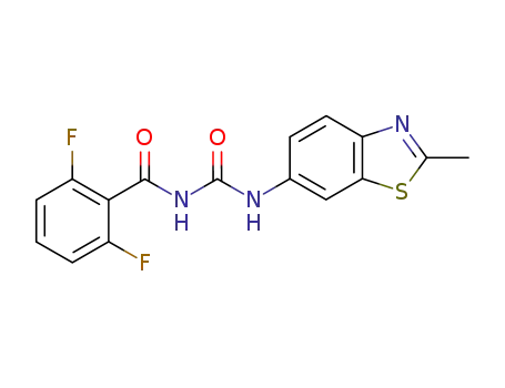 Molecular Structure of 64862-36-8 (2,6-difluoro-N-[(2-methyl-1,3-benzothiazol-6-yl)carbamoyl]benzamide)