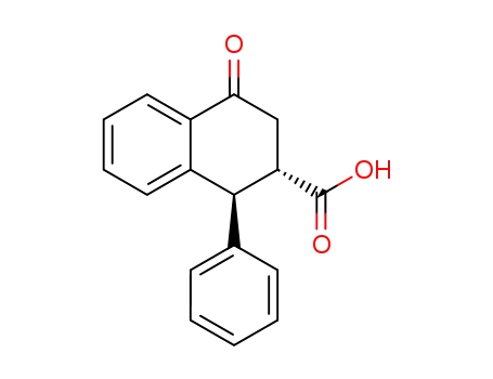 Molecular Structure of 6938-54-1 (4-oxo-1-phenyl-1,2,3,4-tetrahydronaphthalene-2-carboxylic acid)