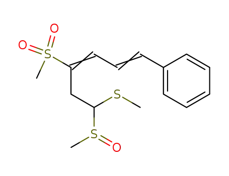 ((1E,3E)-6-Methanesulfinyl-4-methanesulfonyl-6-methylsulfanyl-hexa-1,3-dienyl)-benzene
