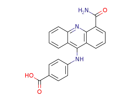 Molecular Structure of 64894-96-8 (4-[(4-carbamoylacridin-9-yl)amino]benzoic acid)