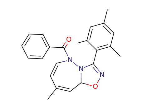Methanone,[8-methyl-3-(2,4,6-trimethylphenyl)-1,2,4-oxadiazolo[4,5-b][1,2]diazepin-5(9aH)-yl]phenyl- cas  64762-46-5