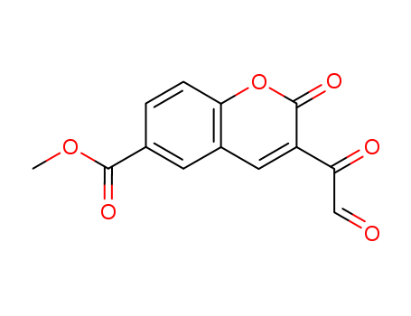 2H-1-Benzopyran-6-carboxylicacid, 2-oxo-3-(2-oxoacetyl)-, methyl ester