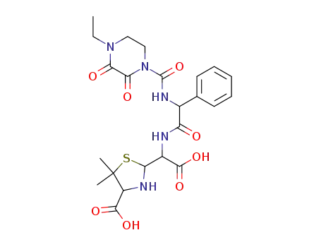 Molecular Structure of 64817-22-7 (Piperacilloic Acid)