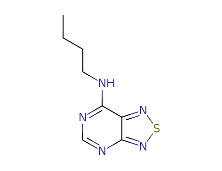 Molecular Structure of 7403-20-5 (N-butyl[1,2,5]thiadiazolo[3,4-d]pyrimidin-7-amine)