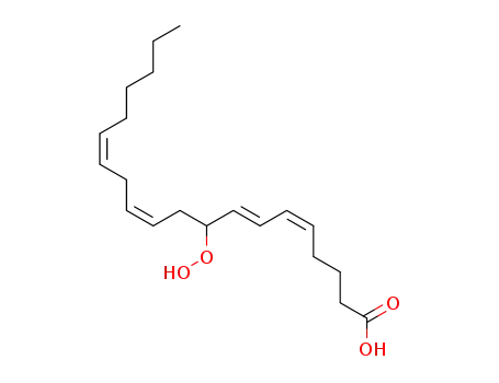 Molecular Structure of 70968-79-5 (9-5Z,7E,11Z,14Z-hydroperoxyeicosatetraenoic acid)