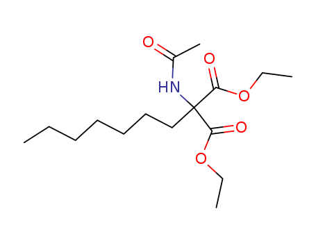Propanedioic acid,2-(acetylamino)-2-heptyl-, 1,3-diethyl ester cas  6955-14-2