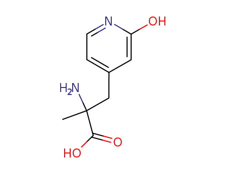 Molecular Structure of 64619-33-6 (4-Pyridinepropanoicacid,-alpha--amino-1,2-dihydro--alpha--methyl-2-oxo-(9CI))