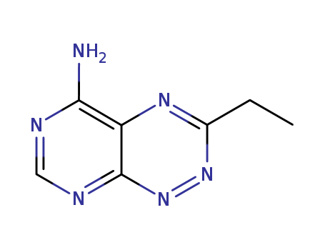 Pyrimido[5,4-e]-1,2,4-triazin-5-amine,3-ethyl- cas  6953-53-3
