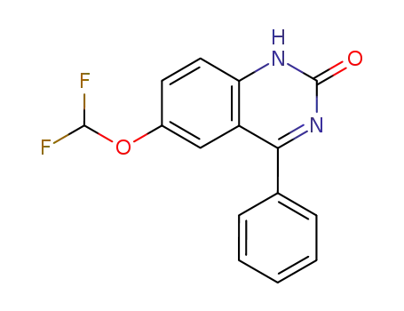 Molecular Structure of 64820-50-4 (6-(difluoromethoxy)-4-phenylquinazolin-2(1H)-one)
