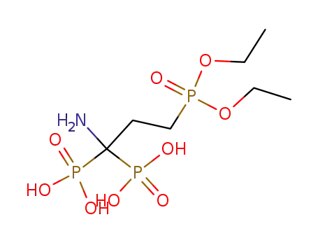 Molecular Structure of 69549-53-7 ([1-amino-3-(diethoxyphosphoryl)propane-1,1-diyl]bis(phosphonic acid))