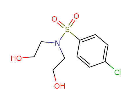 Molecular Structure of 6419-70-1 (4-chloro-N,N-bis(2-hydroxyethyl)benzenesulfonamide)