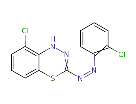 Molecular Structure of 64712-94-3 ((3E)-8-chloro-3-[(2-chlorophenyl)hydrazono]-3H-4,1,2-benzothiadiazine)