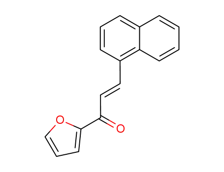 Molecular Structure of 140885-49-0 (2-Propen-1-one, 1-(2-furanyl)-3-(1-naphthalenyl)-, (E)-)