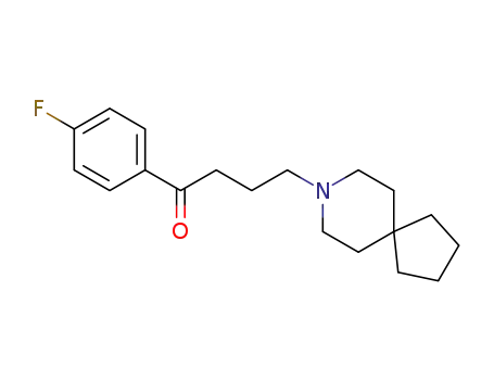 Molecular Structure of 64-64-2 (4-(8-azaspiro[4.5]dec-8-yl)-1-(4-fluorophenyl)butan-1-one)