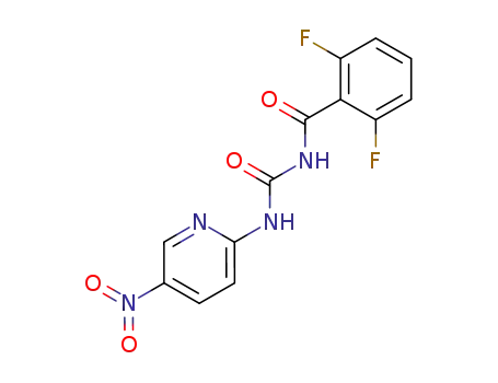 Molecular Structure of 64862-21-1 (2,6-difluoro-N-[(5-nitropyridin-2-yl)carbamoyl]benzamide)
