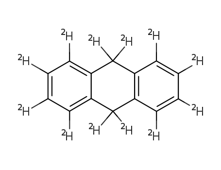Molecular Structure of 64983-55-7 (9,10-DIHYDROANTHRACENE-D12)