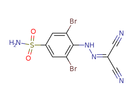 3,5-DIBROMO-4-(2-(DICYANOMETHYLENE)HYDRAZINYL)BENZENESULFONAMIDE