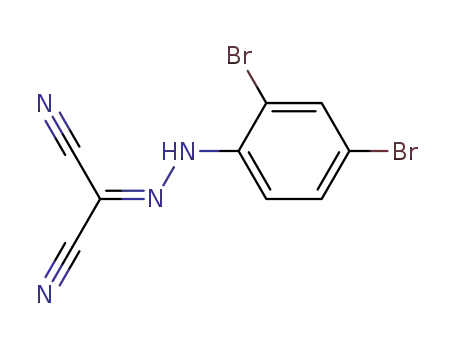 Molecular Structure of 64691-83-4 ([(2,4-dibromophenyl)hydrazono]propanedinitrile)